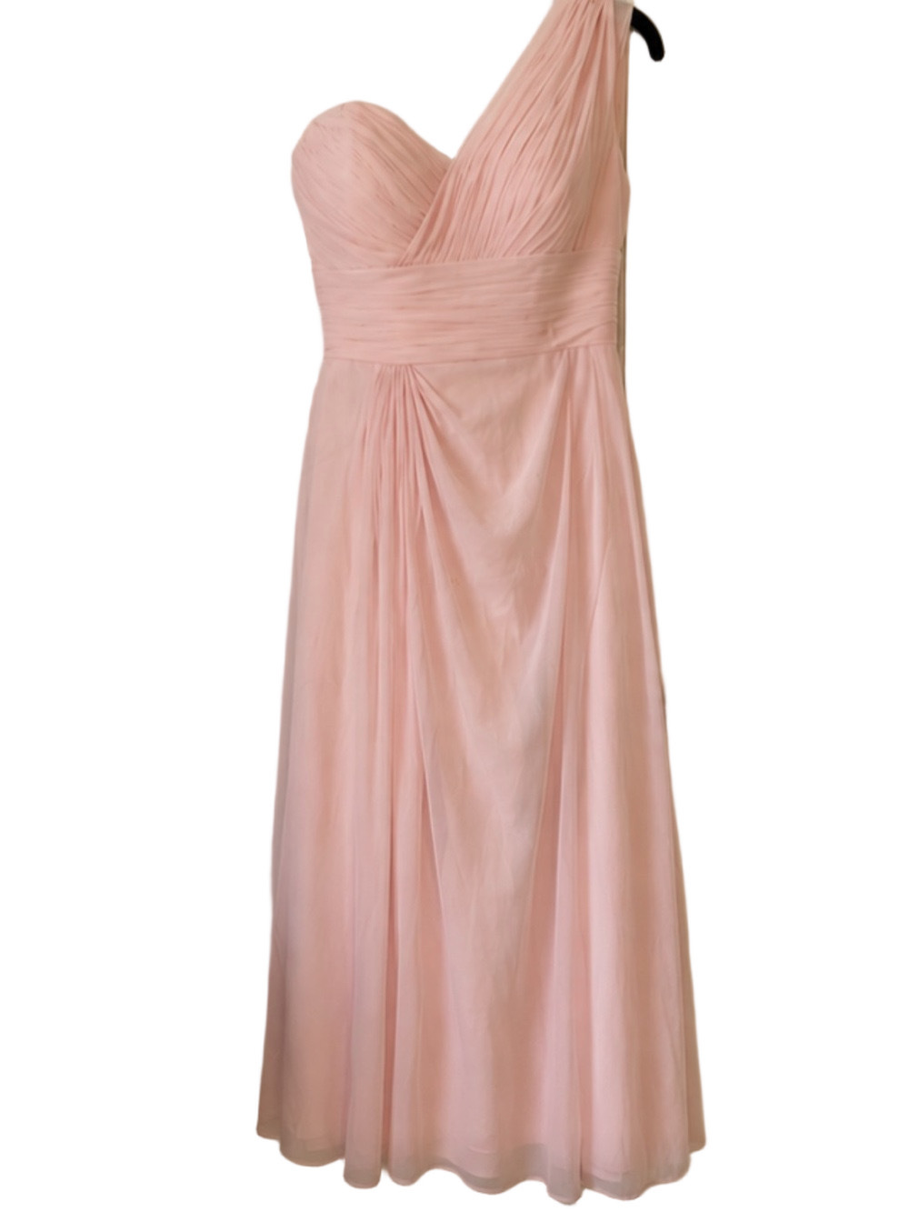 Dessy Collection One Shoulder Formal Dress Size 8 Cocktail Gala Midi